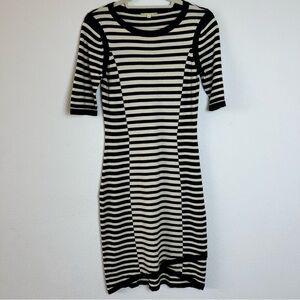 Gianni Bini Striped Short Sleeve Sweater Dress SZ Small